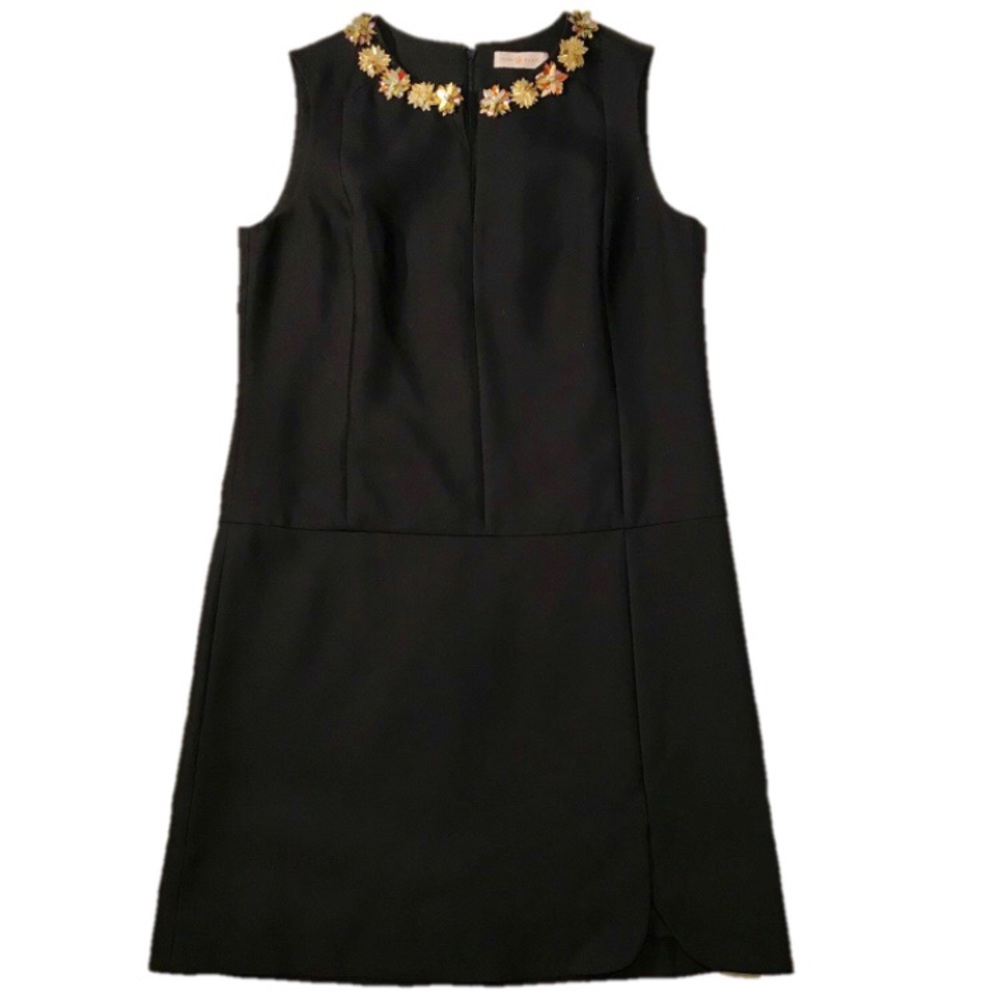 NWT Tory Burch Jeweled Neck Shift Sleeveless Dress